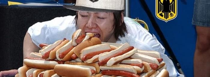 Hot dog eating contest