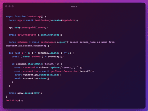 Schema-based Multitenancy With NestJS, TypeORM And PostgresSQL - Thomas ...